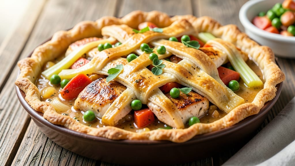 Pot Pie Recipe With Frozen Pie Crust: Crispy Top, Savory Filling in One Dish