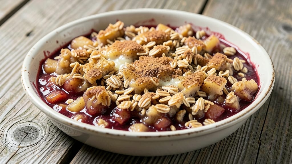 Apple Crisp Recipe With Oats And Canned Apple Pie Filling: No-Bake Oat Crunch Over Melty Filling