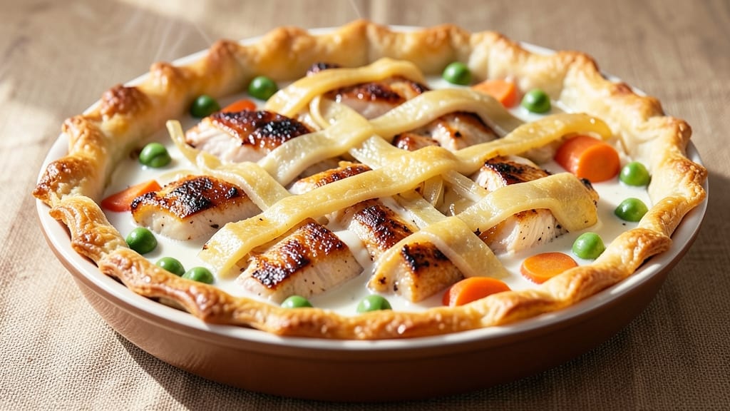 Chicken Pot Pie Recipe With White Wine: Savory Gravy and Flaky Lattice Magic