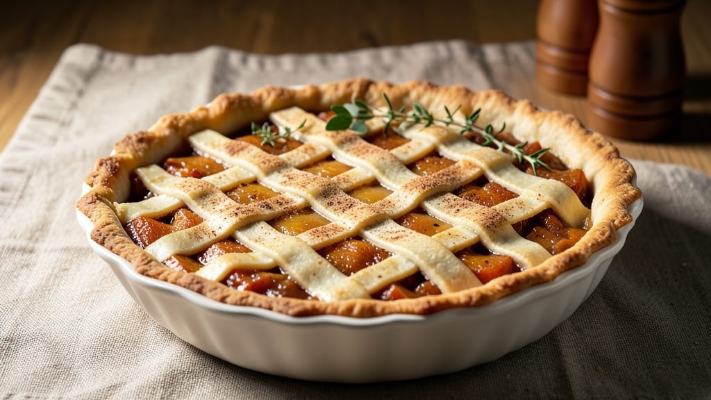 Alton Brown's Sweet Potato Pie Recipe: Spiced Filling and Flaky Lattice Crust Fusion