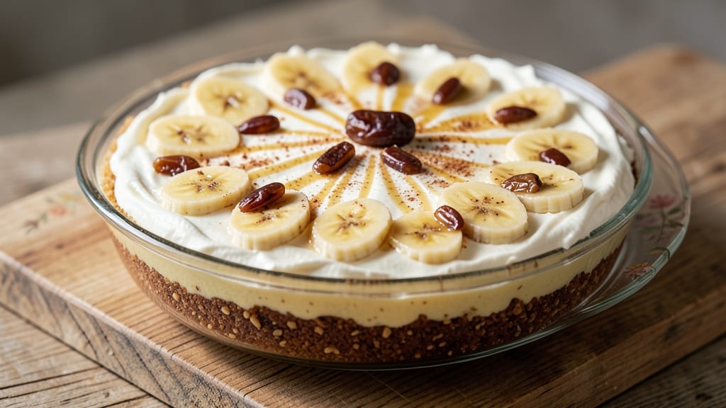 Raw Vegan Banana Cream Pie Recipe: Silky Coconut Mousse With No-Bake Crunch
