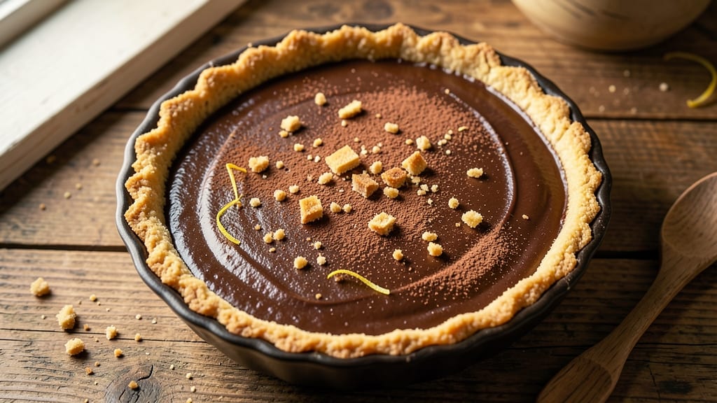 4 Charles Chocolate Pie Recipe: Deep Chocolate Fudge With Crunchy Top