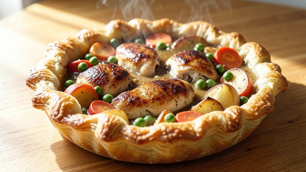 Pot Pie Recipe With Frozen Crust: Savory Meat and Veggie Crunch in 45 Minutes