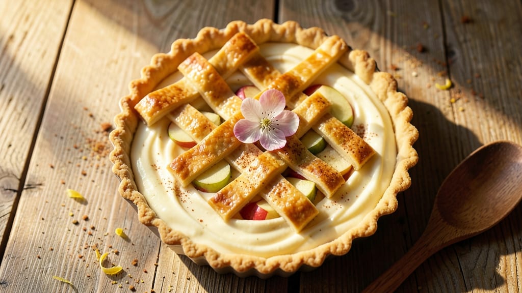 Apple Blossom Pie Recipe Using Pie Crust: Floral-Infused Cream Cheese Filling