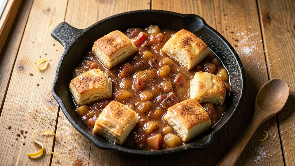 Recipe Using Apple Pie Filling and Biscuits: Warm Spice Crunch Over Melty Sweetness