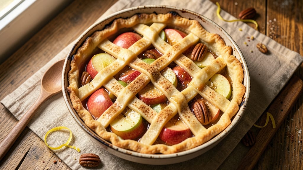 Apple Bar Recipe With Pie Crust: Spiced Apple Filling in Buttery Crust Layers