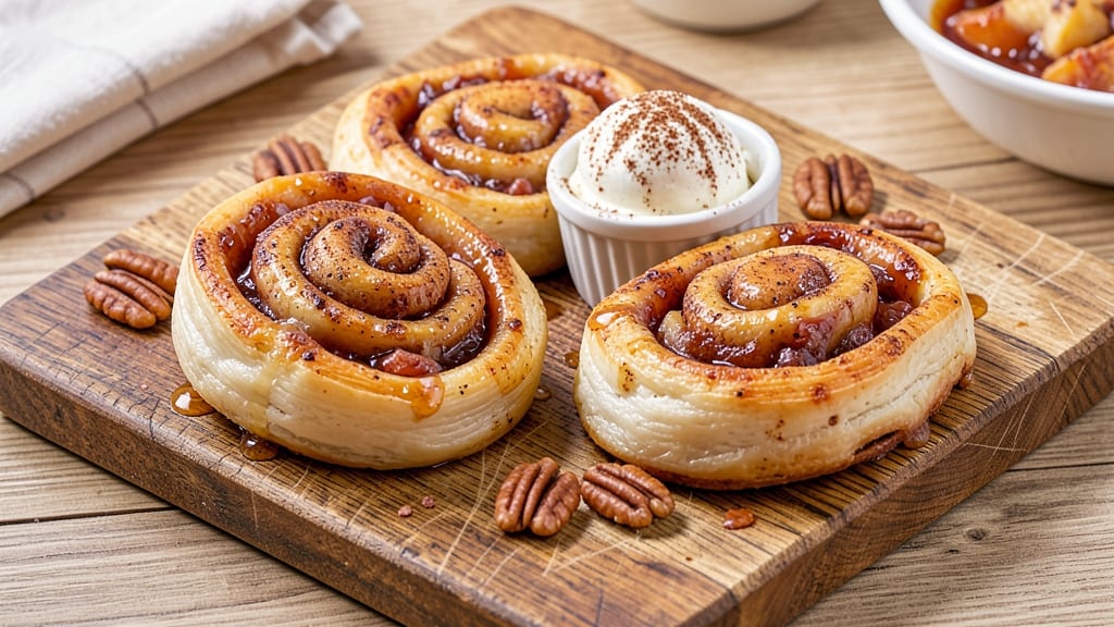 Recipe Using Pillsbury Cinnamon Rolls and Apple Pie Filling: Caramelized Apple Swirl with Buttery Roll Magic