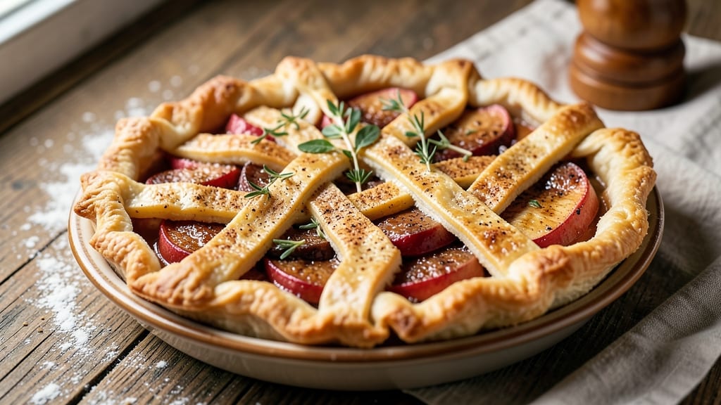 Apple and Sausage Pie Recipe: Savory-Sweet Lattice Crust Magic