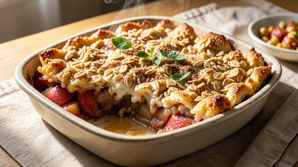 Apple Crisp Recipe With Apple Pie Filling And Oats: Warm Spice Crunch Over Melty Vanilla-Infused Filling