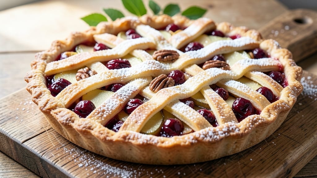 Apple Cranberry Walnut Pie Recipe: Tart-Sweet Filling with Nutty Crunch
