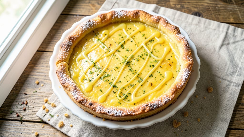 Amish Lemon Sponge Pie Recipe: Zesty Citrus Layers With Foil-Sealed Freshness