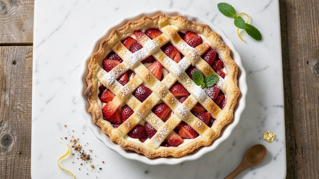 Fresh Strawberry Pie Recipe Without Jello: Bursting Juicy Berries in Buttery Crust