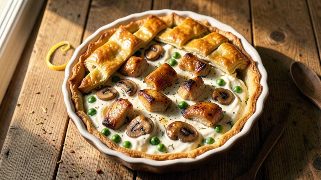 Amazing Chicken Pot Pie Recipe: Flaky Lattice Crust Over Savory Gravy Bliss