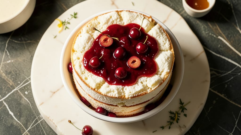 Angel Food Cake Mix and Cherry Pie Filling Recipe: Fluffy Cloud Cake with Bursting Cherry Filling Magic