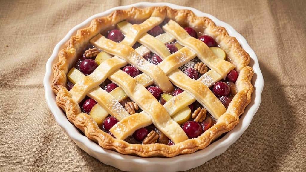 Apple Cherry Pie Recipe Pampered Chef: Dual-Fruit Harmony With Foil-Sealed Crust