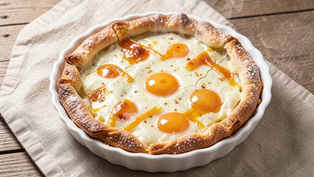 Savory Egg Pie Recipe: Flaky Crust With Rich, Herbed Yolk Filling