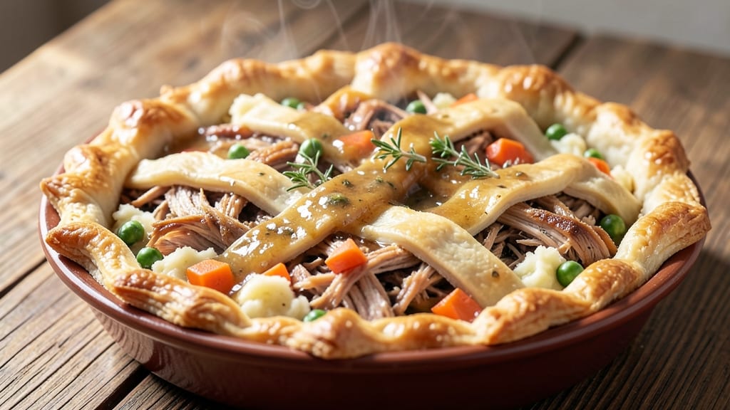 Savory Turkey Pot Pie Recipe: One-Pan Gravy and Herb Crust Magic