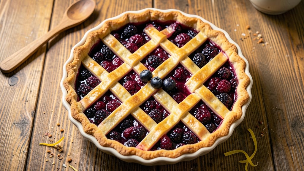 Amish Black Raspberry Pie Recipe: Deep Purple Filling in Homemade Crust