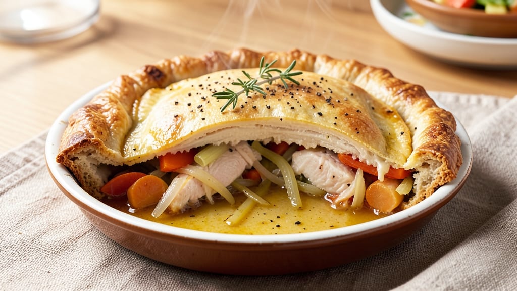 Skinny Pot Pie Recipe: Lightened-Up Comfort With Foil-Sealed Flavor Lock