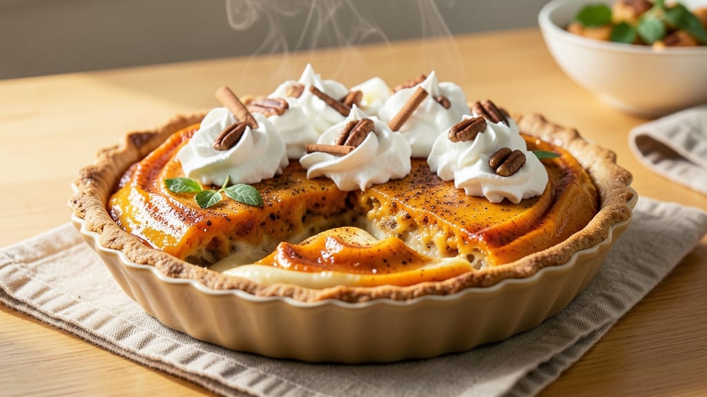 8-Inch Pumpkin Pie Recipe: Spiced Filling in Foil-Sealed Crust Brilliance