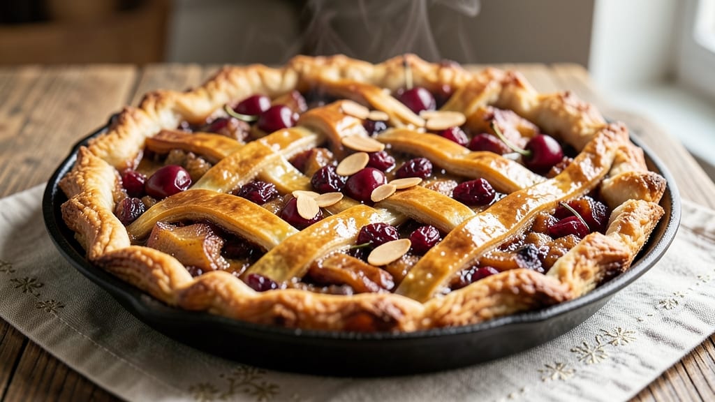 All-Fruit Mincemeat Pie Recipe: Tart-Sweet Filling in Buttery Crust Layers
