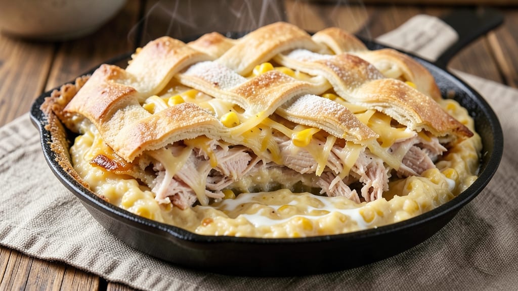 Rachel Cooks With Love Tamale Pie Recipe: Spiced Corn and Chicken Filling Under Buttery Lattice
