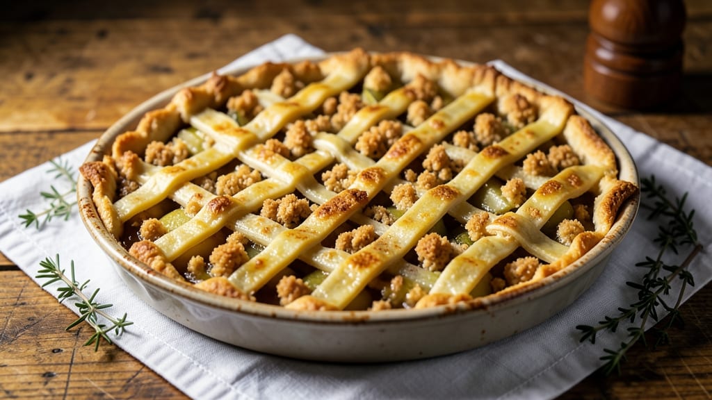 Amish Apple Crumb Pie Recipe: Warm Spiced Apple Filling in Buttery Crust Crunch
