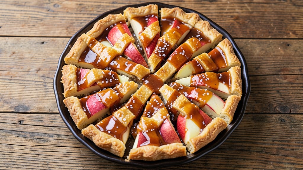4 and 20 Blackbirds Salted Caramel Apple Pie Recipe: Deep Spiced Filling with Crunchy Lattice Top