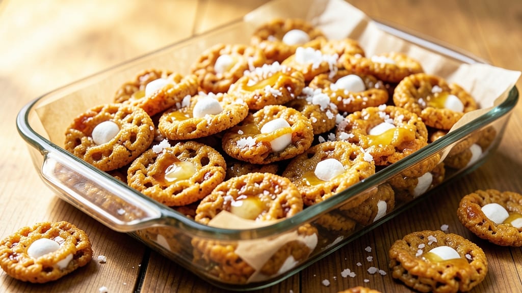 Rice Krispie Bites Recipe: Crunchy Shells With Gooey Marshmallow Hearts