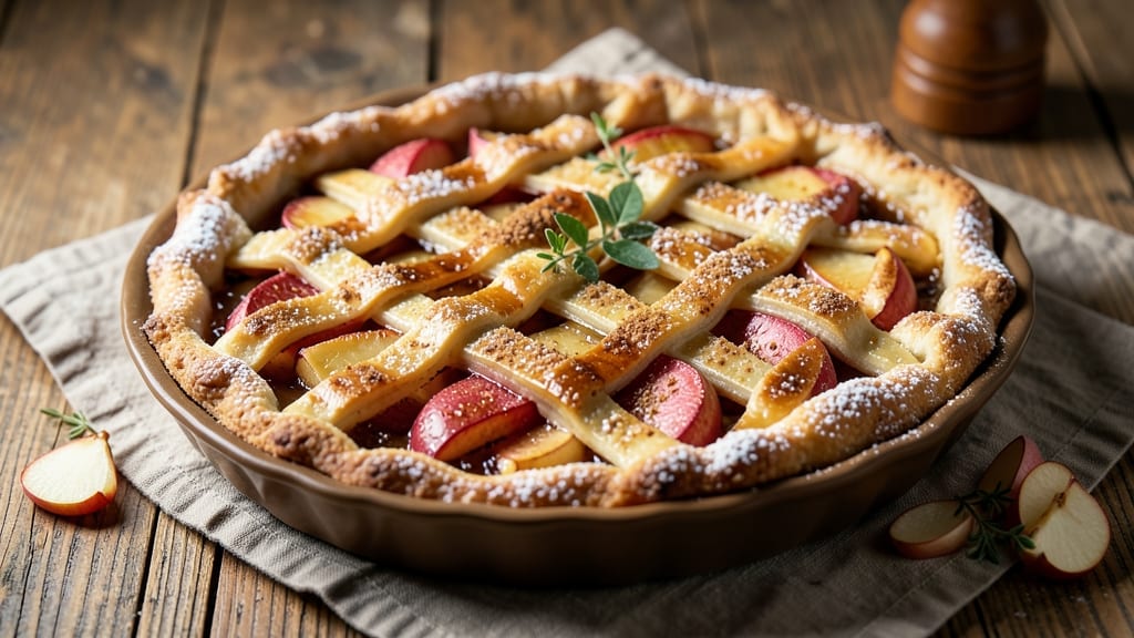 Apple Jack Pie Recipe: Boozy Spice Whiskey Infusion in Crispy Lattice