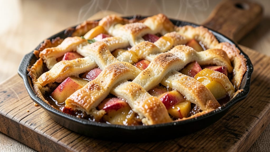 Skillet Apple Pie Biscuits Recipe: Spiced Filling Bursts Through Buttery Layers