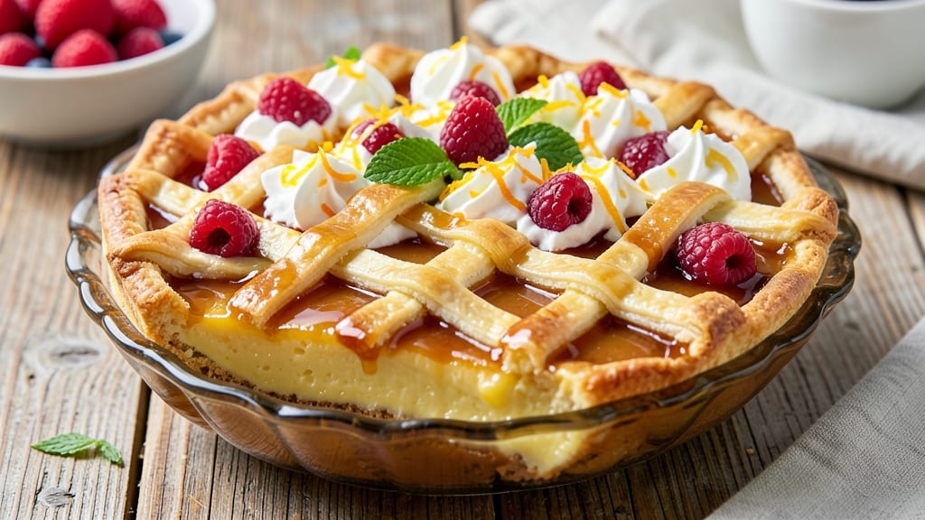 7up Pie Recipe: Tangy-Lemon Cream Filling with Crunchy Topping Magic