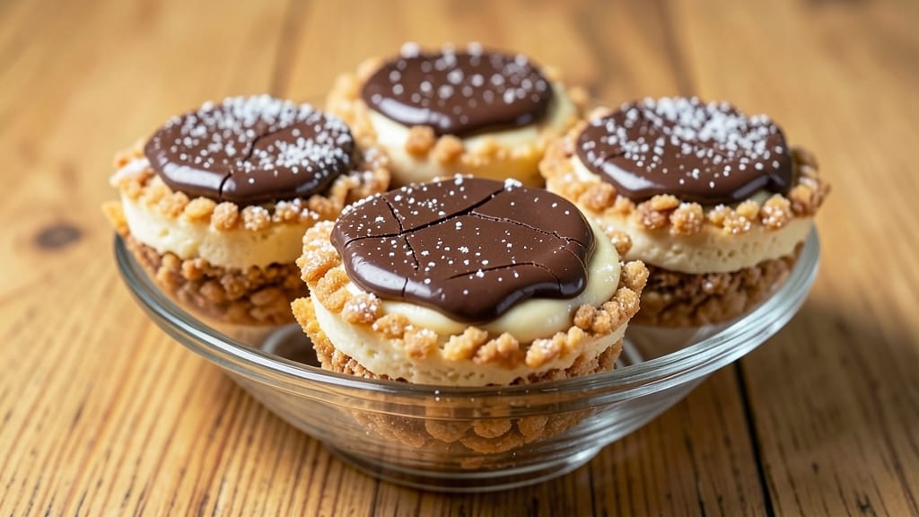 Rice Krispie Cheesecake Cups Recipe: Crunchy Cereal Clusters in Gooey Vanilla Cream