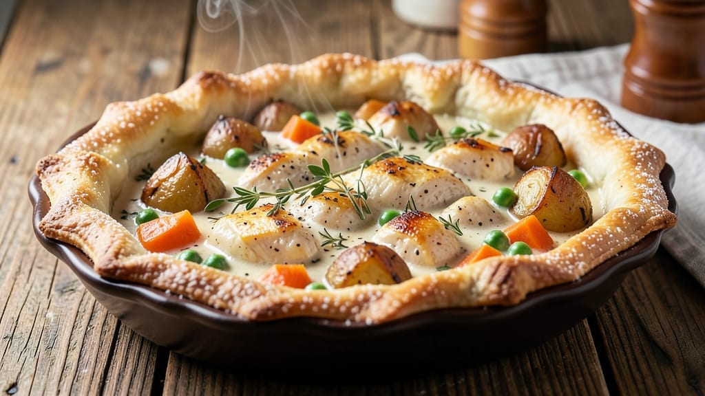 Ryan's Chicken Pot Pie Recipe: Flaky Crust Cradles Savory Gravy and Tender Chicken