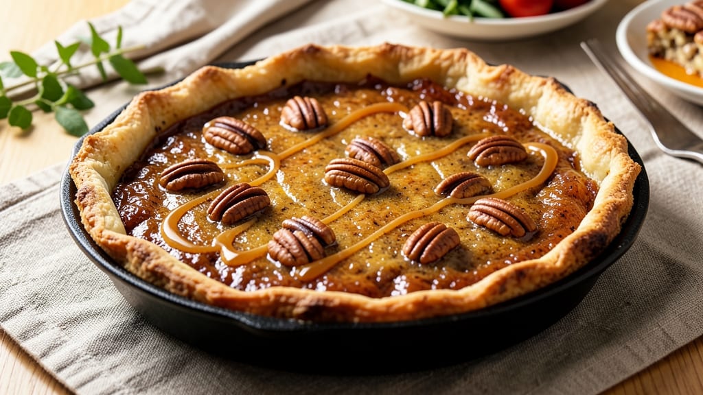 12-Inch Pecan Pie Recipe: Nutty-Sweet Crustless Classic With Caramelized Filling