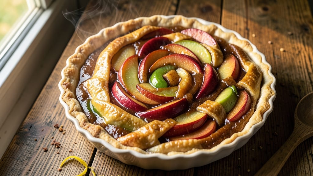 Rich Apple Pie Recipe: Warm Spiced Filling in Flaky Lattice Crust