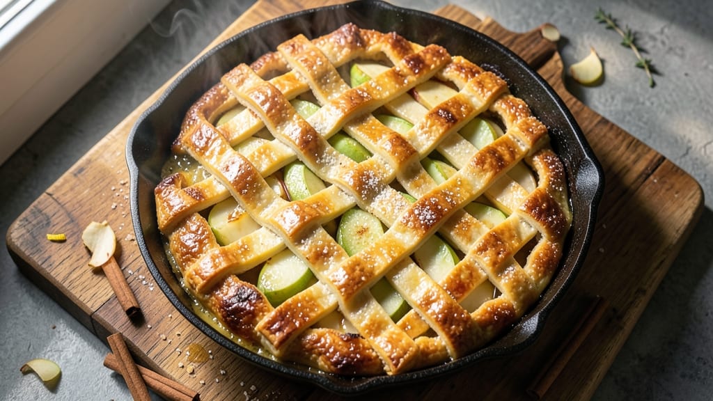Sizzling Apple Pie Recipe: Caramelized Topping That Sizzles Like a Restaurant Classic