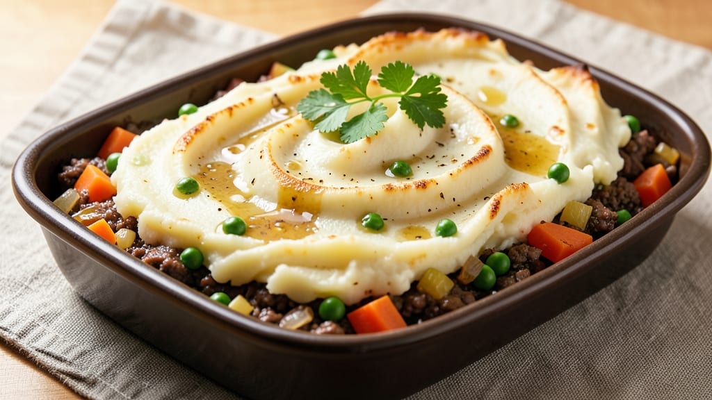 9x13 Shepherd's Pie Recipe: Savory Meat and Veggie Bake with Golden Potato Topping