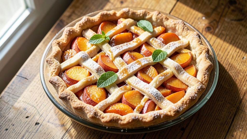10 Inch Peach Pie Recipe: Juicy Summer Bites in Buttery Lattice Crust