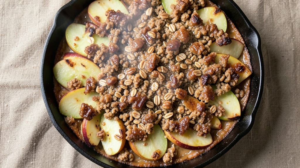 Apple Crisp Pie Recipe With Crumb Topping: Cinnamon-Toasted Clusters Over Warm Apple Bliss