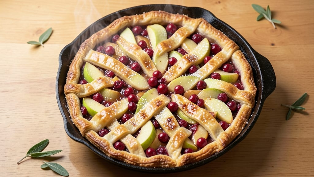 Apple Cranberry Slab Pie Recipe: Tart-Sweet Fruit Lattice in One Pan