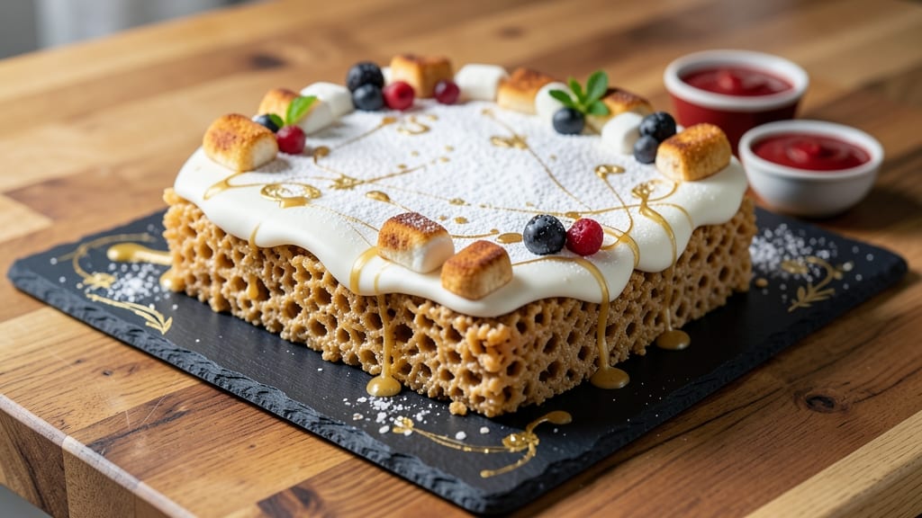 Rice Krispie Cake Decorating Recipe: Edible Glitter and Marshmallow Magic
