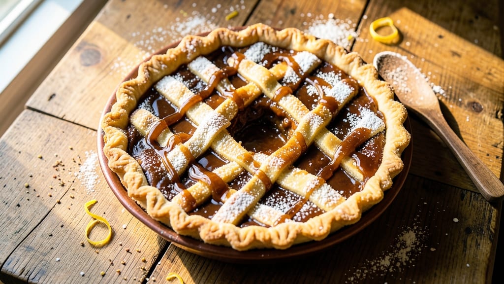 1587 Restaurant Atlantic Beach Pie Recipe: Buttery Lattice Crust Over Spiced Rum-Infused Filling