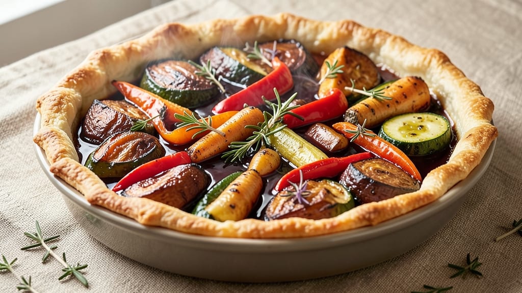 Roast Vegetable Pies Recipe: Savory Baked Crusts With Seasonal Veggie Filling