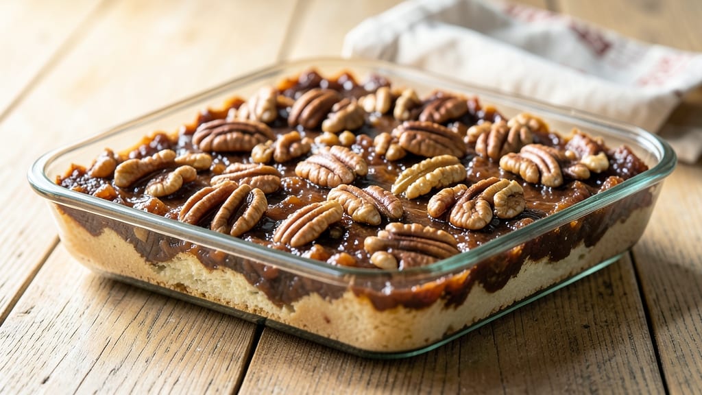 5-Ingredient Pecan Pie Bars Recipe: Crunchy Nut Clusters Over Gooey Caramel