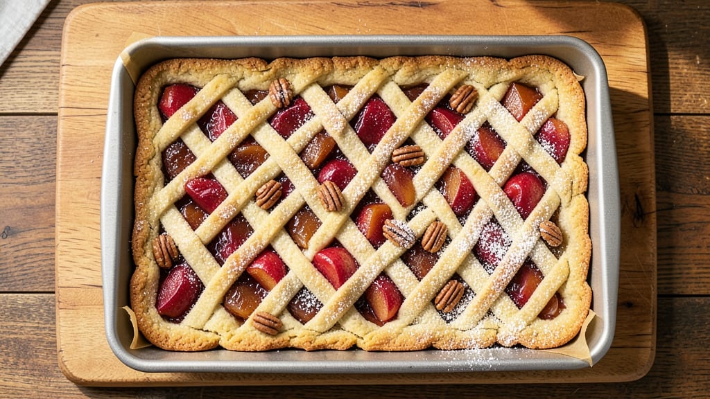 Apple Pie Cookie Bars Recipe: Spiced Filling Sandwiched Between Crunchy Topping